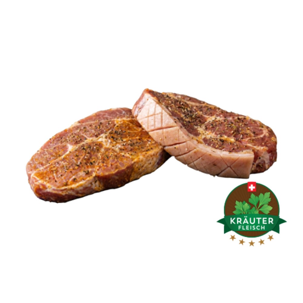 Schweins-Holzfällersteak gewürzt